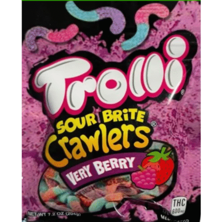 Gummy Worms Sour Brite Very Berry 600MG THC Edibles